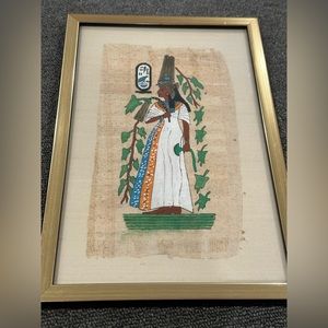 Queen Nefertari Wife of Hyksos Defeater Warrior Pharaoh Gold Frame Painting